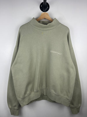 Fear Of God Essentials Seafoam Mock Neck Crewneck