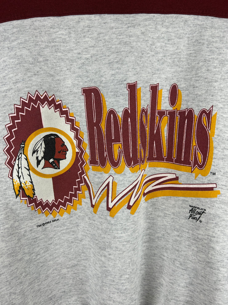 Vintage 90s NFL Washington Redskins Grey & Maroon Crewneck