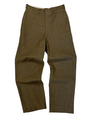 Vintage 50s US Army Brown Wool Pants