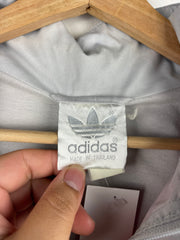 Vintage 80s Adidas Spellout Red & Grey Windbreaker
