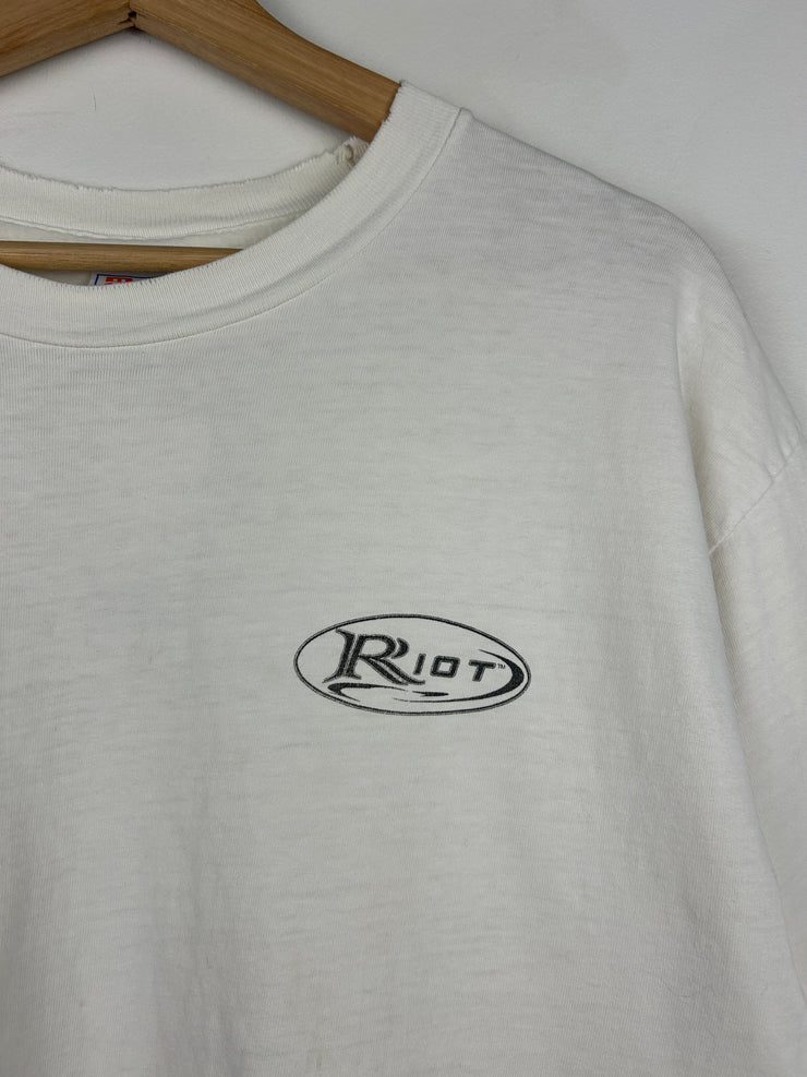 Vintage 90s Riots Comics Trickster Volume 1 White Tee