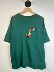 Vintage 90's Looney Tunes Forest Green Pocket Tee