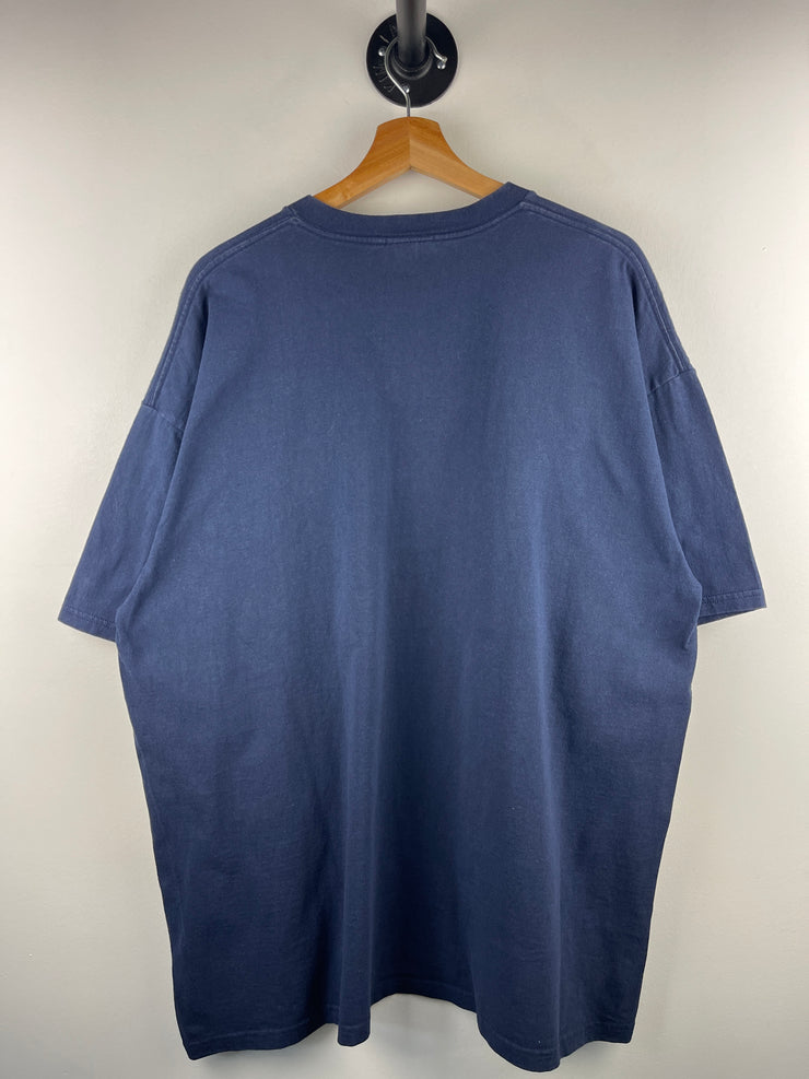 Vintage Nike Mini Swoosh Navy Tee