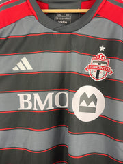 Adidas 2022 Toronto FC Home Grey & Red Soccer Jersey
