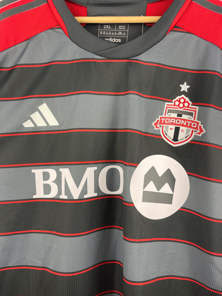 Adidas 2022 Toronto FC Home Grey & Red Soccer Jersey