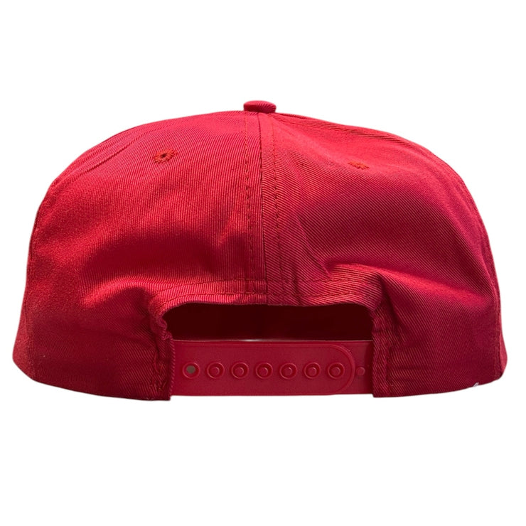 Vintage 90s NHL Montreal Canadiens Plain Logo Red Snapback Hat