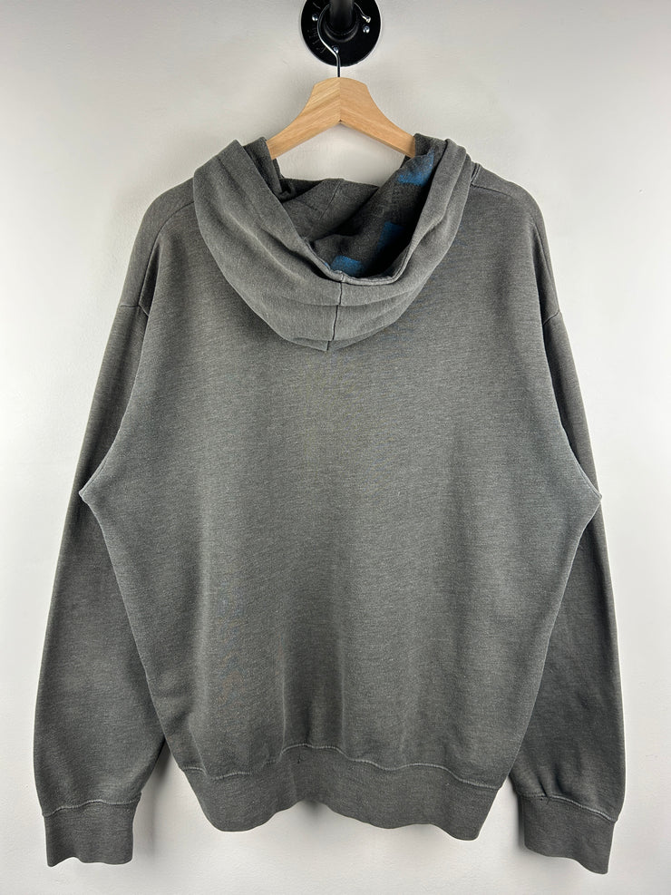 Vintage Y2K Fox Racing Grey & Blue Hoodie
