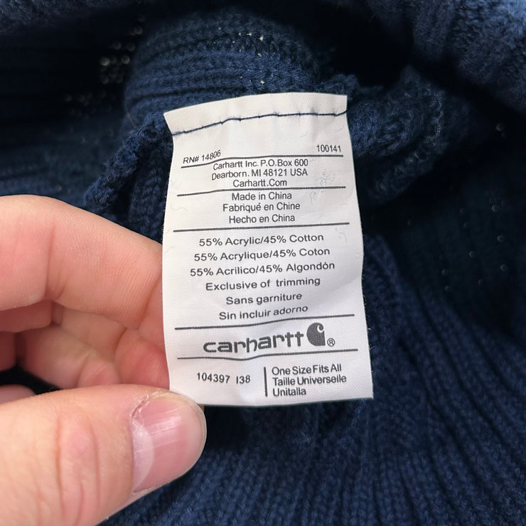 Vintage Carhartt Spellout Navy Beanie