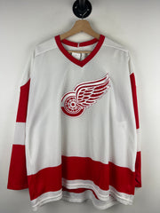 Vintage 90s NHL CCM Detroit Red Wings White Hockey Jersey
