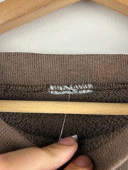 Vintage 90s Carhartt Spellout Embroidered Brown Crewneck