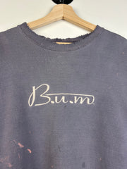 Vintage 90's B.U.M Thrashed Purple Crewneck