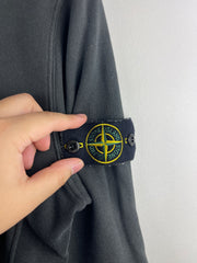 Stone Island Patch Black Quarter Zip Sweater