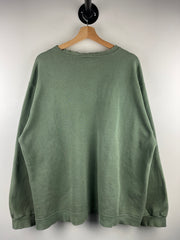 Vintage 90s Nike Mini Swoosh Olive Crewneck