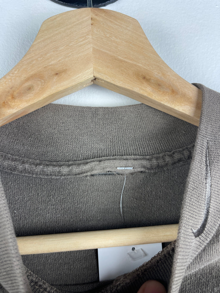 Vintage 90s Nike Golf Swoosh Tonal Brown Mock Neck Long Sleeve