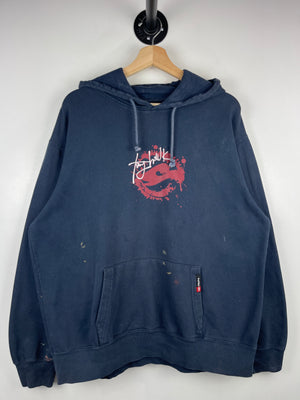 Vintage Tony Hawk Skateboard Thrashed Navy Hoodie