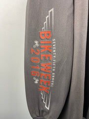 Vintage Harley Davidson Bike Week Daytona Beach Grey Long Sleeve
