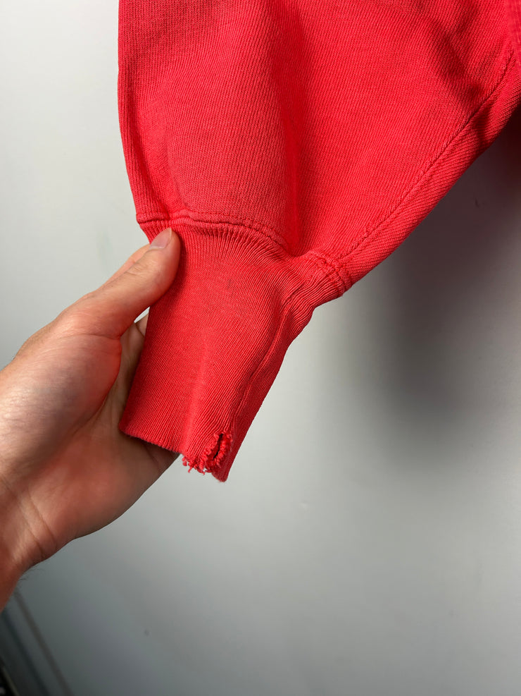 Vintage 90s Champion Reverse Weave Faded Red Crewneck
