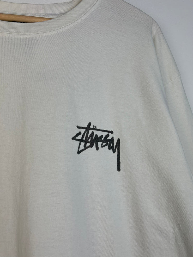 Stussy Playing Cards Fire Cream Tee