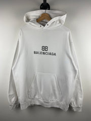 Balenciaga BB Pixel White Hoodie