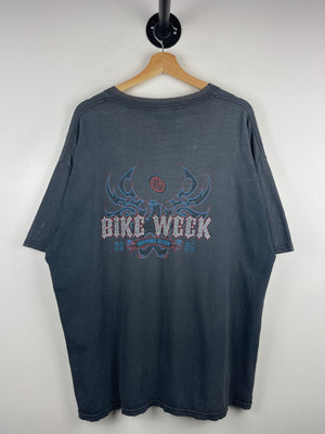 Vintage 2005 Bike Week Daytona Beach Tribal Faded Black Tee