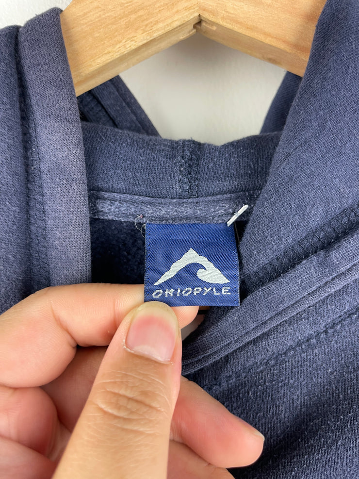 Vintage 90s Ohiopyle Blank Faded Navy Hoodie