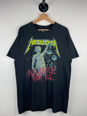 Vintage 2007 Metallica Justice For All Black Tee