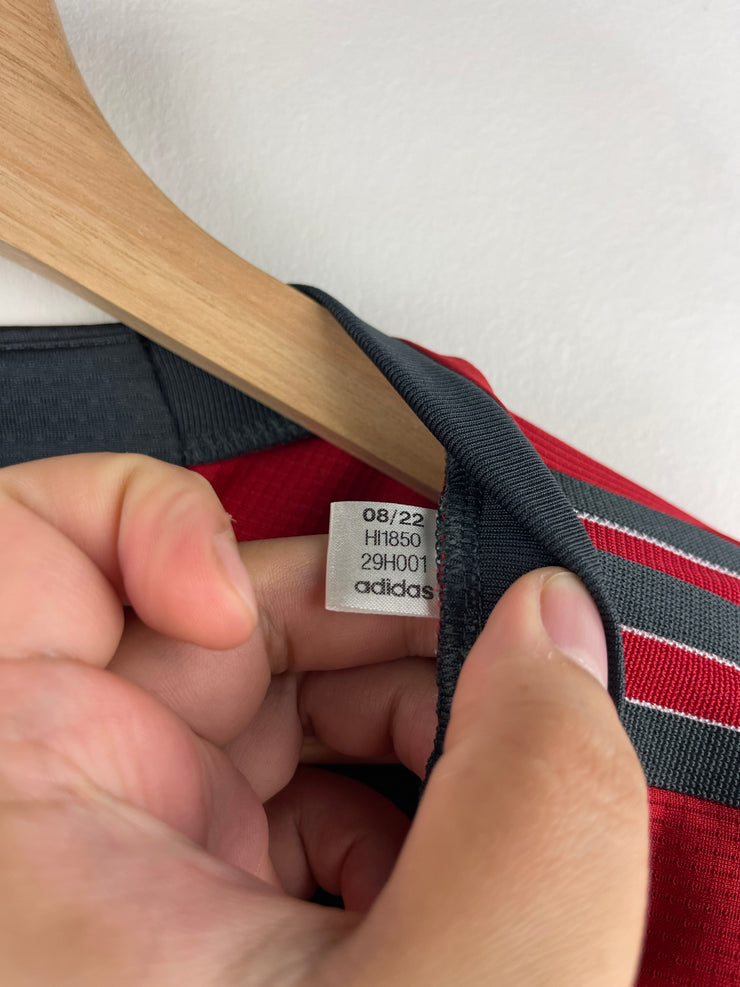 Adidas 2022 Toronto FC Home Grey & Red Soccer Jersey