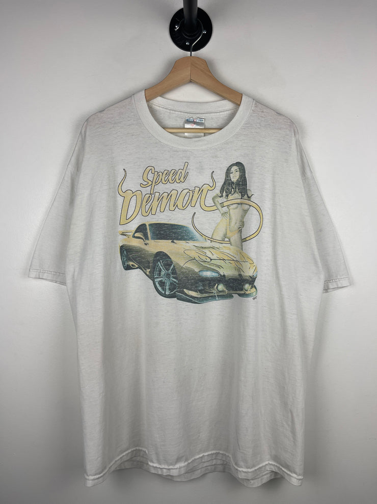 Vintage Mazda RX7 Speed Demons White Tee