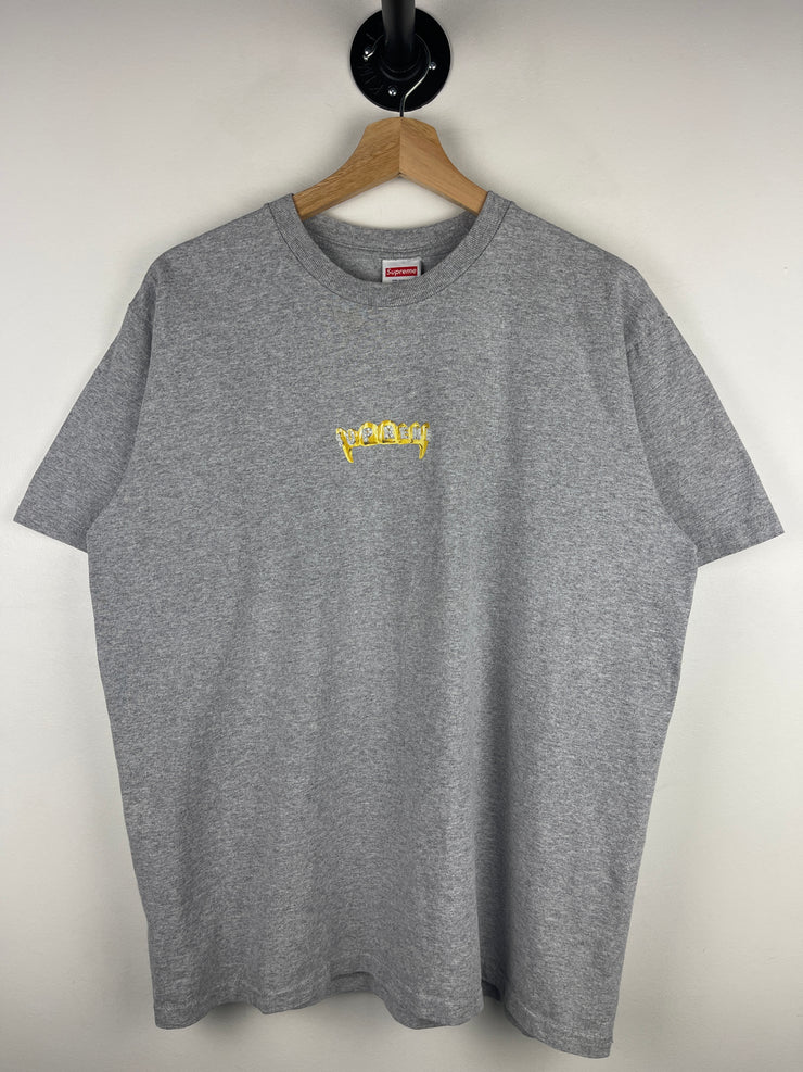 Supreme SS19 Fronts Grillz Heather Grey Tee