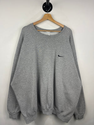 Vintage 90s Nike Mini Swoosh Grey Crewneck