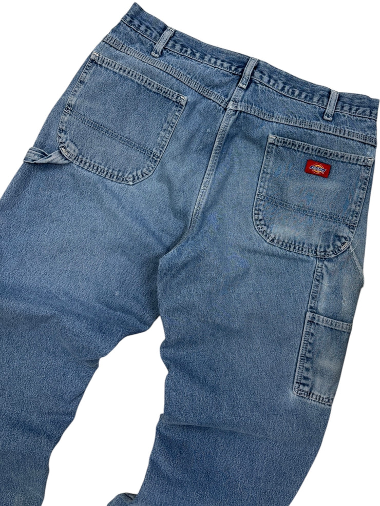 Vintage Dickies Blanket Lined Light Wash Blue Denim Jeans