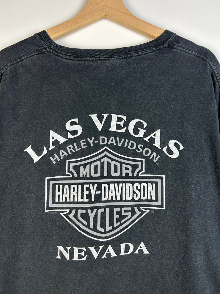 Vintage Harley Davidson Las Vegas Black Tee