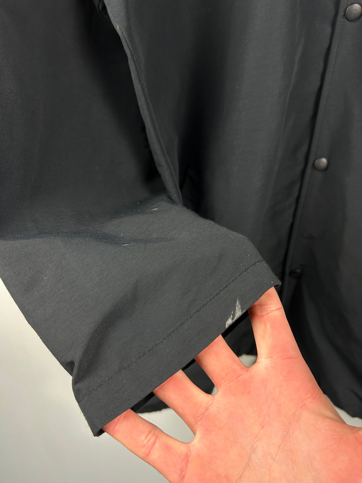 Vintage 80s Stussy Spellout Black Anorak Nylon Jacket