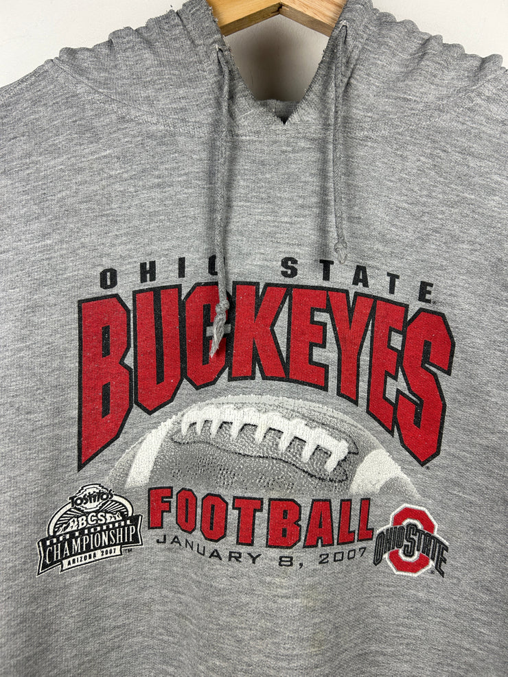 Vintage Ohio State Buckeyes Football Grey Hoodie