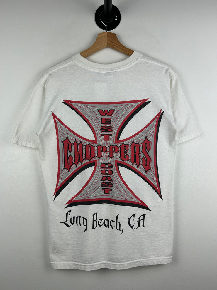 Vintage 2003 West Coast Choppers Long Beach White Tee