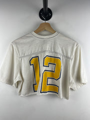Vintage Women's True Vintage White Cropped Football Jersey