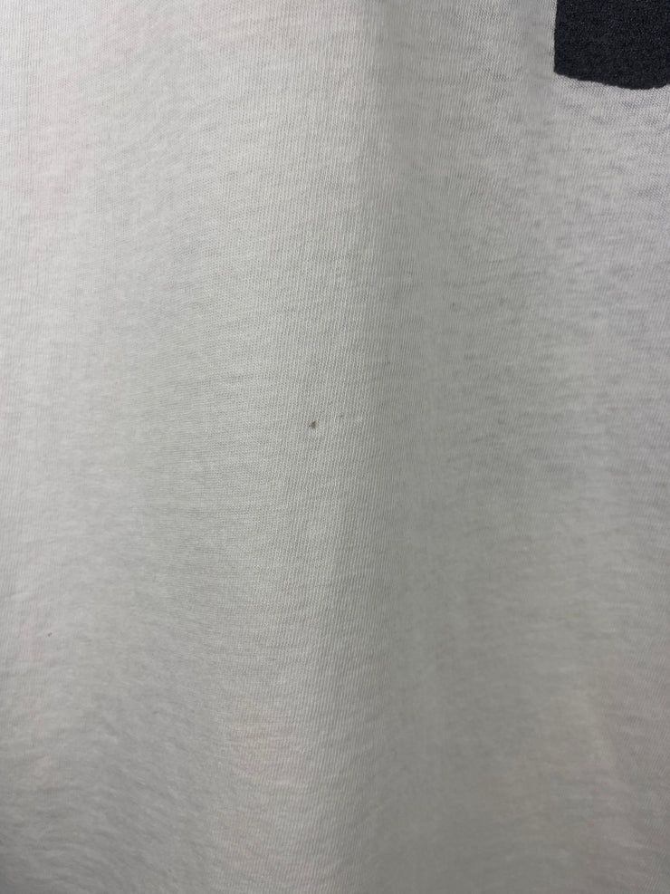 Vintage 90s Sex Pistols Sid Vicious Dead Newspaper White Tee