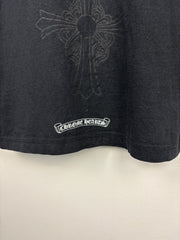 Chrome Hearts Horseshoe Cross Triple Logo Tonal Black Tee