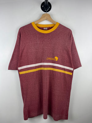 Vintage 70s Champion Bush Gardens Tampa Burgundy Tee