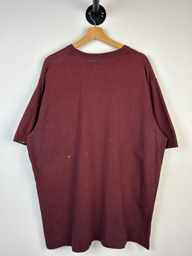 Vintage Carhartt Pocket Burgundy Tee