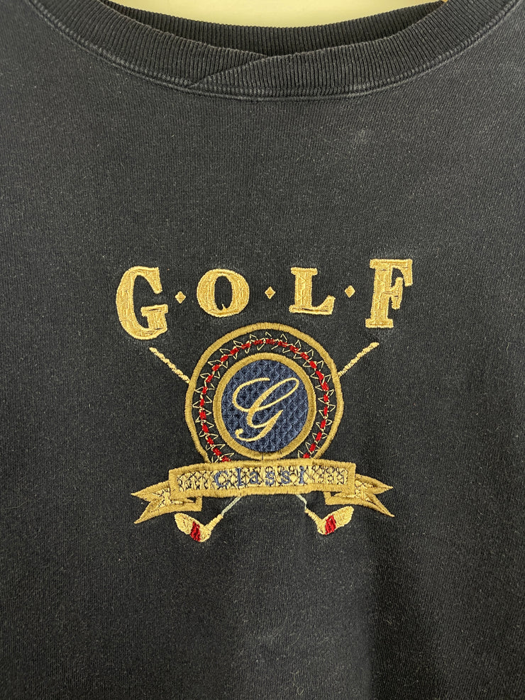 Vintage 90s Briar Creek Golf Embroidered Navy Crewneck