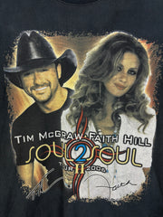 Vintage 2006 Tim McGraw Faith Hill Tour Black Tee