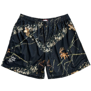 VMH Black Real Tree Camo Shorts