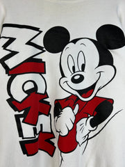 Vintage 90's Mickey Mouse White Crewneck