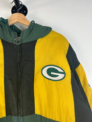 Vintage 90's Logo Athletics Green Bay Packers Green Jacket