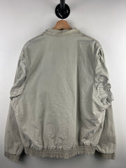 Vintage 90s Beige Bomber Harrington Jacket