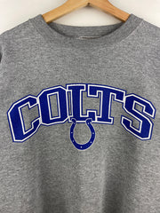 Vintage 90s NFL Puma Indianapolis Colts Spellout Grey Crewneck