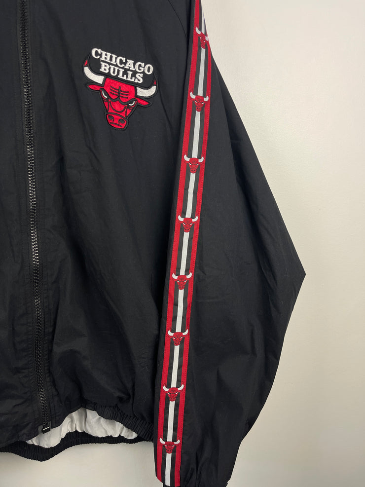 Vintage 90s NBA Pro Player Chicago Bulls Black Windbreaker