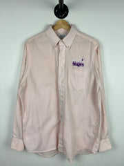 Vintage 80s Stages Kitchener Bar Pink Button Up Long Sleeve Shirt