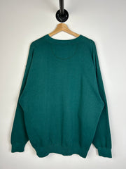 Vintage 90's Notre Dame Forest Green Crewneck